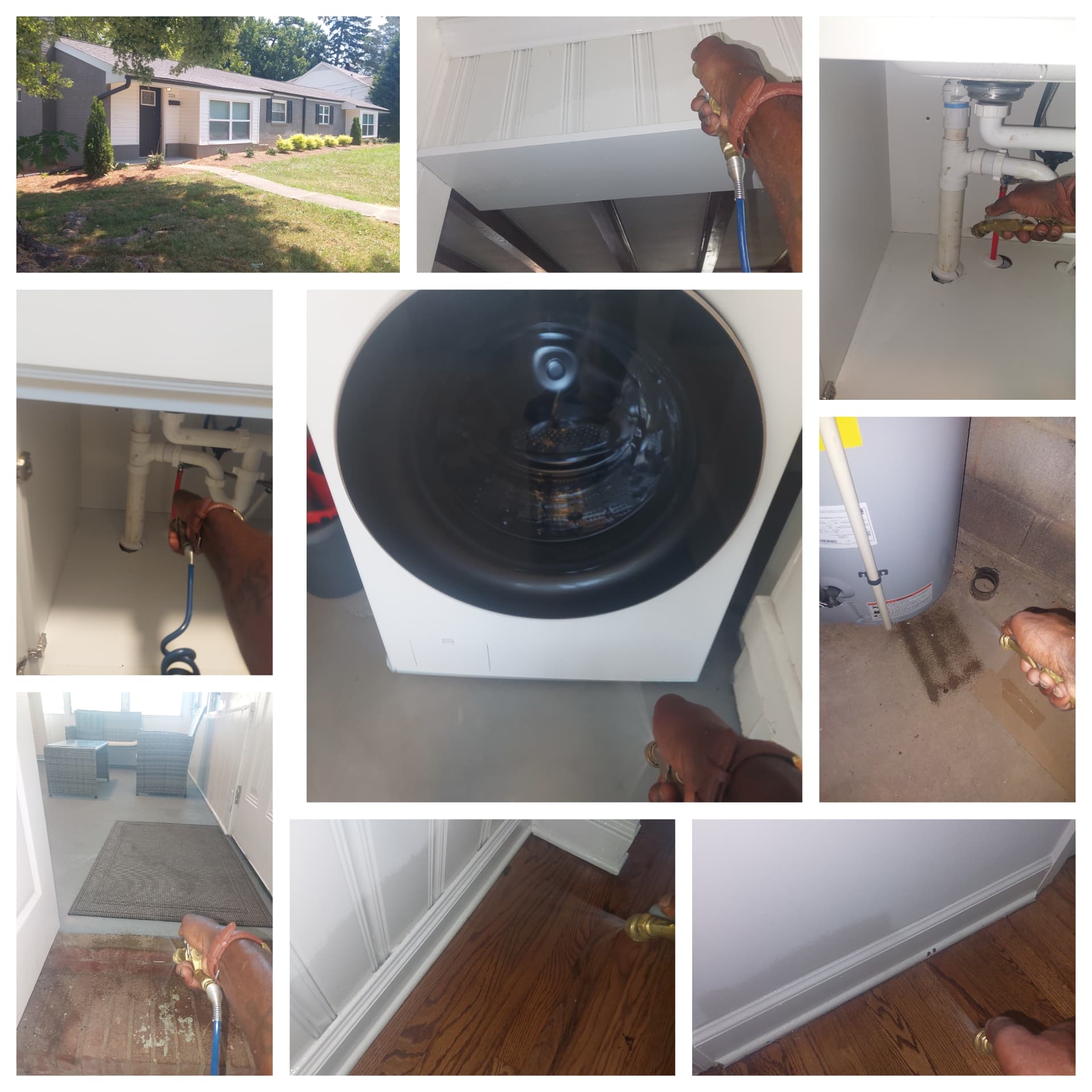 Interior kitchen, laundry, and appliance work